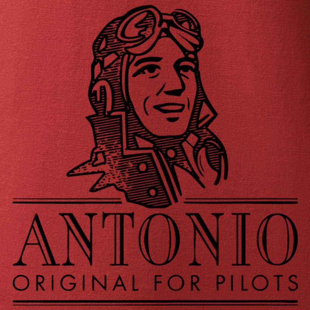 Camiseta roja de algodón con estampado del monoplano acrobático Zlín Z-142