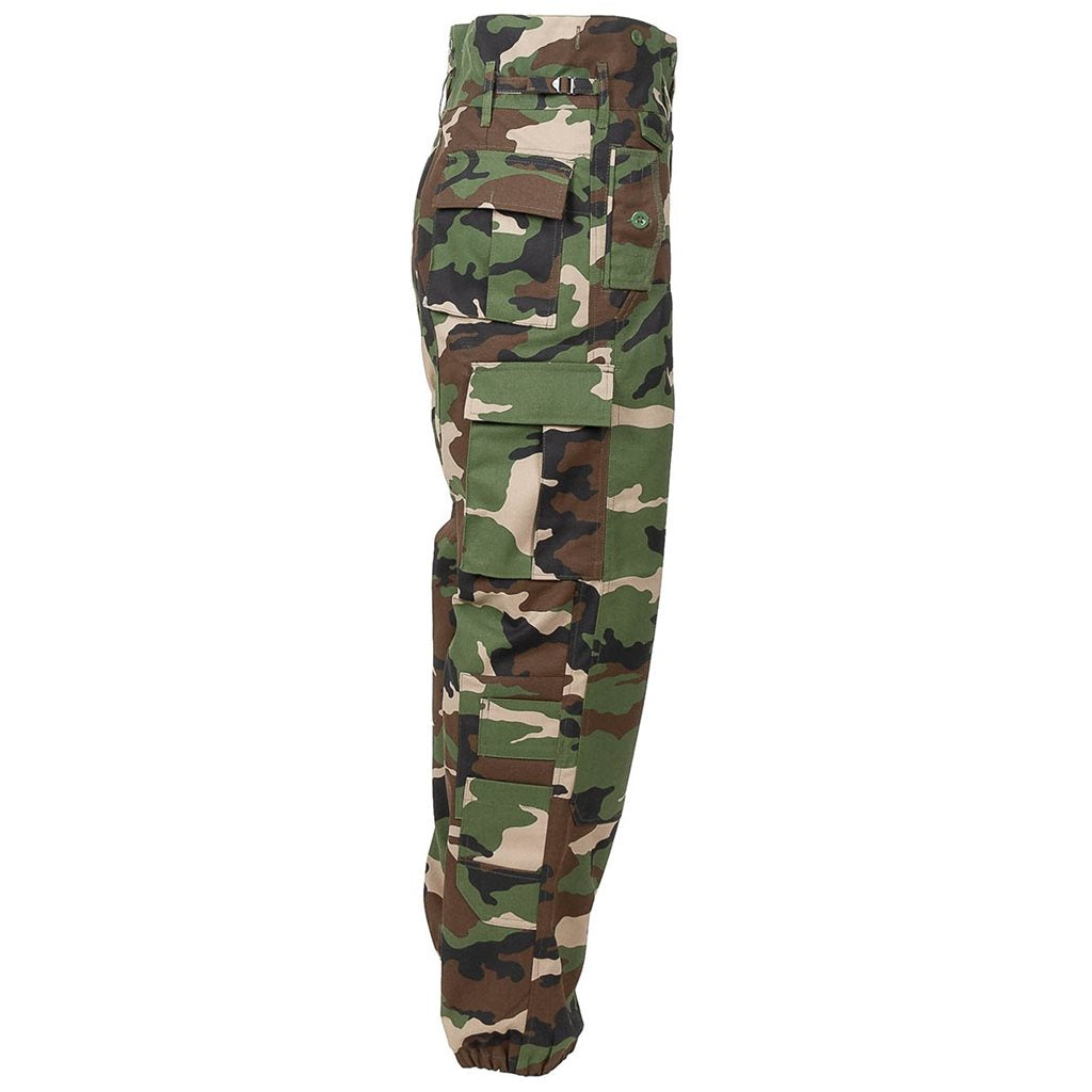Pantalones de campo eslovacos vz.97 con cintura elevada y múltiples bolsillos