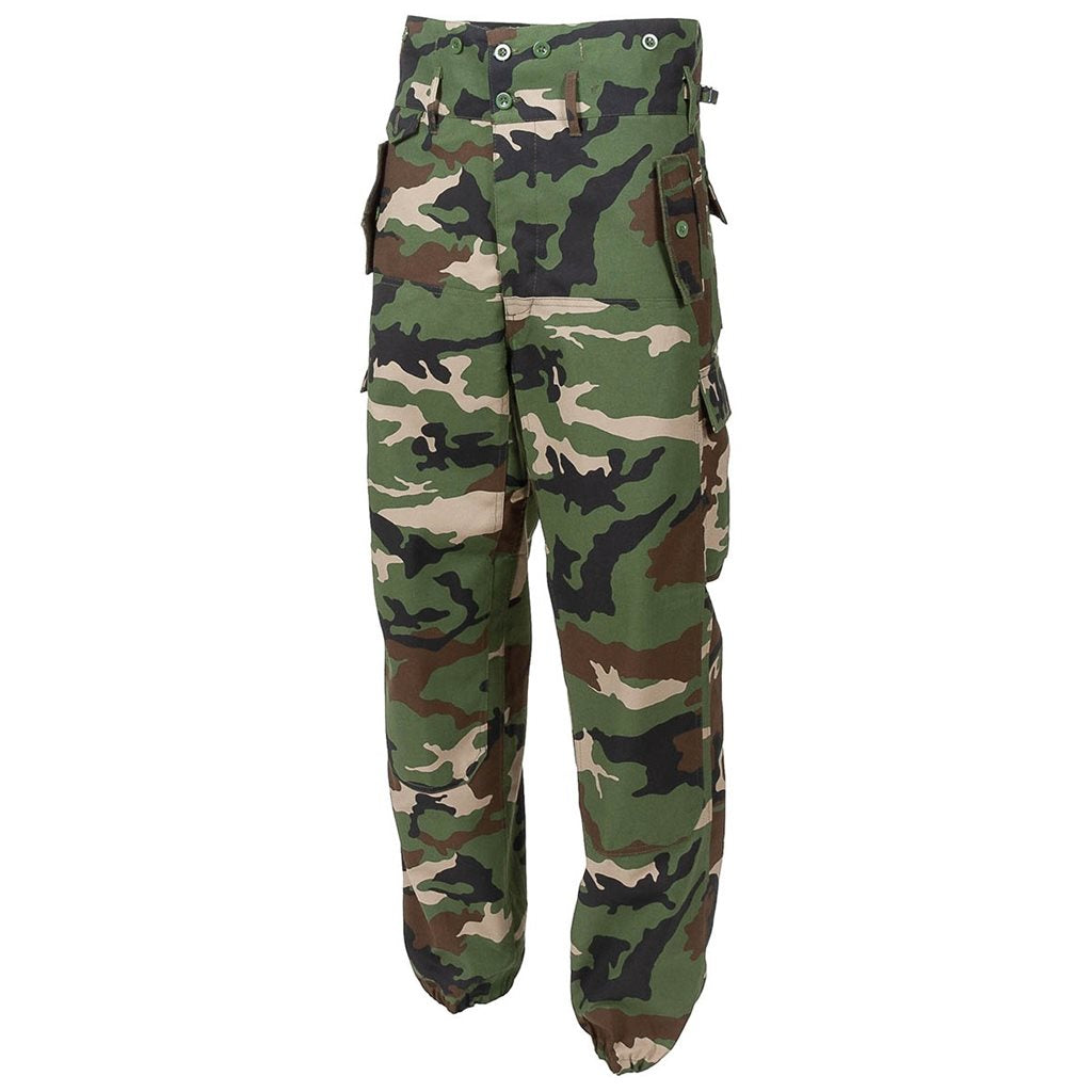 Pantalones de campo eslovacos vz.97 con cintura elevada y múltiples bolsillos