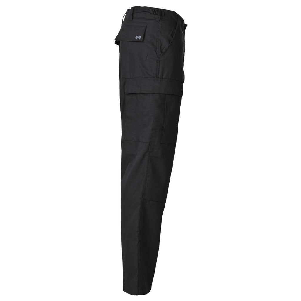 Pantalones estilo BDU negros corte US 65% poliéster 35% algodón