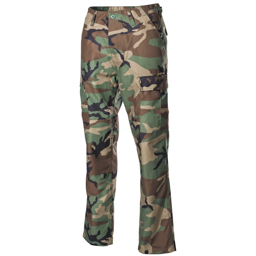 Pantalones BDU estilo US WOODAND, 65% poliéster 35% algodón, acabado cosido