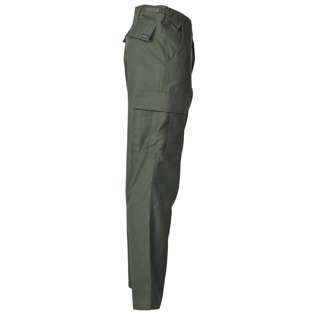 Pantalones BDU verdes, 65% poliéster 35% algodón