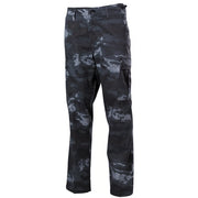 Pantalones corte BDU US en camuflaje HDT, 65% poliéster 35% algodón