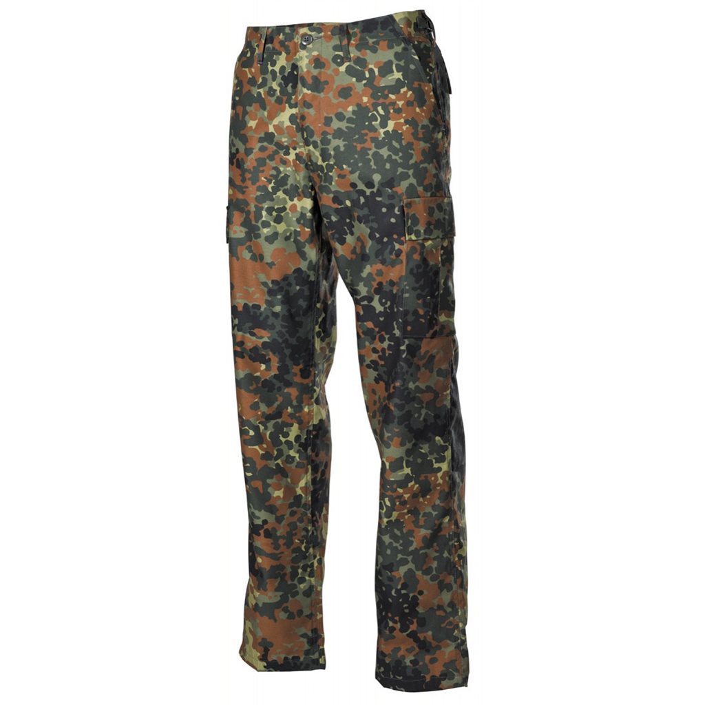 Pantalones BDU FLECKTARN, corte clásico US, 65% poliéster 35% algodón
