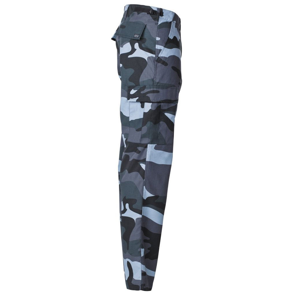 Pantalones BDU SKY BUE CAMO, corte clásico, 65% poliéster 35% algodón