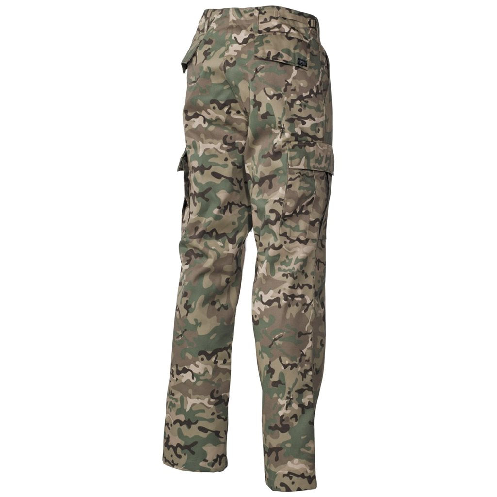Pantalones US BDU estilo Army, 65% poliéster 35% algodón, pantalón cargo con bolsillos