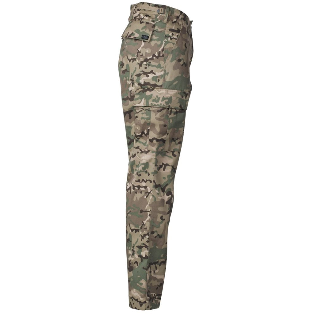 Pantalones US BDU estilo Army, 65% poliéster 35% algodón, pantalón cargo con bolsillos