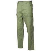 Pantalones BDU rip-stop verdes estilo US, 100% algodón