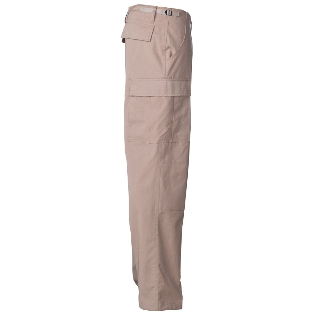 Pantalones BDU corte US en rip-stop 100% algodón color arena