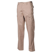 Pantalones BDU corte US en rip-stop 100% algodón color arena