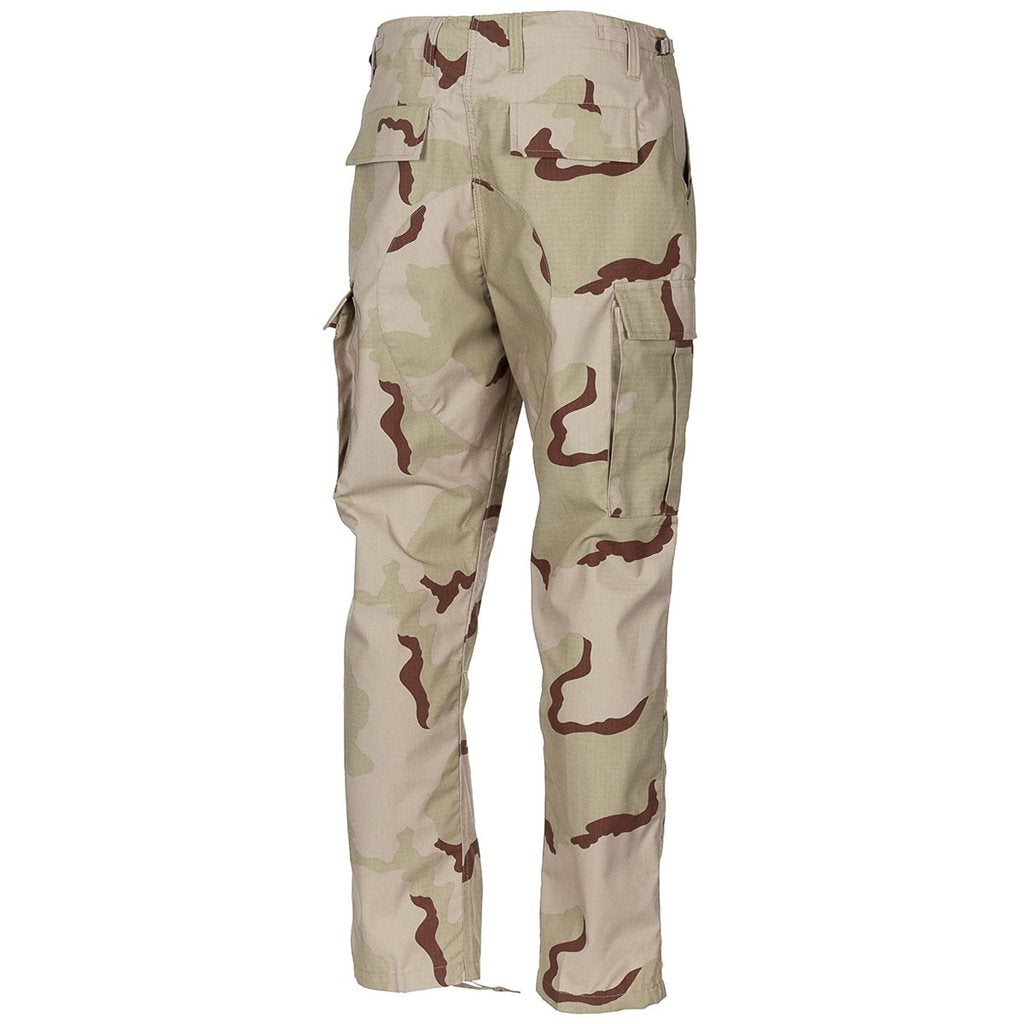 Pantalones BDU corte US en tejido rip-stop 100% algodon