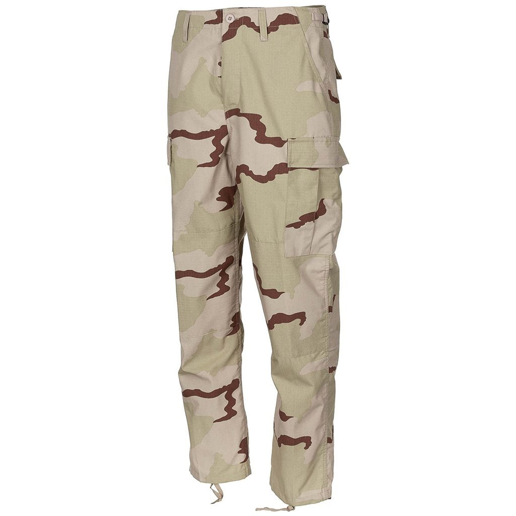 Pantalones BDU corte US en tejido rip-stop 100% algodon