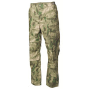 Pantalones BDU rip-stop camuflaje HDT FG con ajuste de cintura