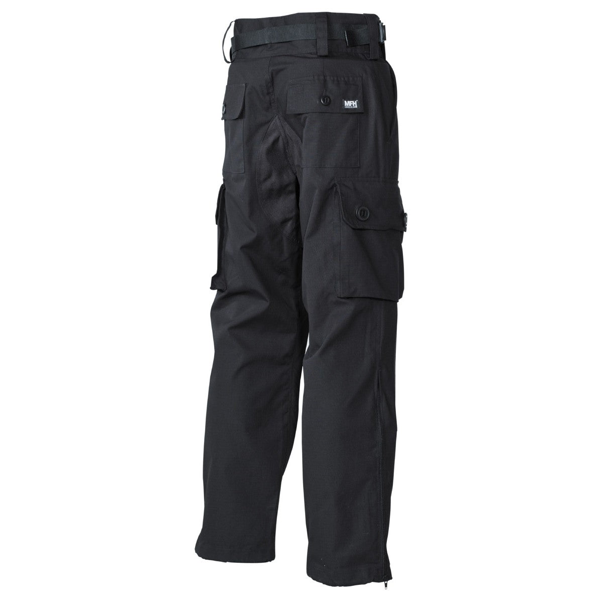 Pantalones tácticos COMMANDO SMOCK negros con rodilleras desmontables, MFH