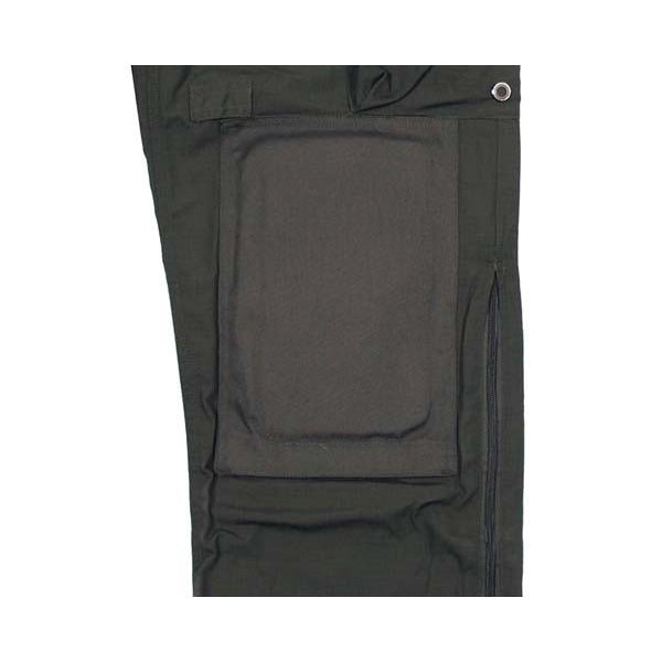 Pantalones tácticos COMMANDO SMOCK verdes con rodilleras desmontables - MFH