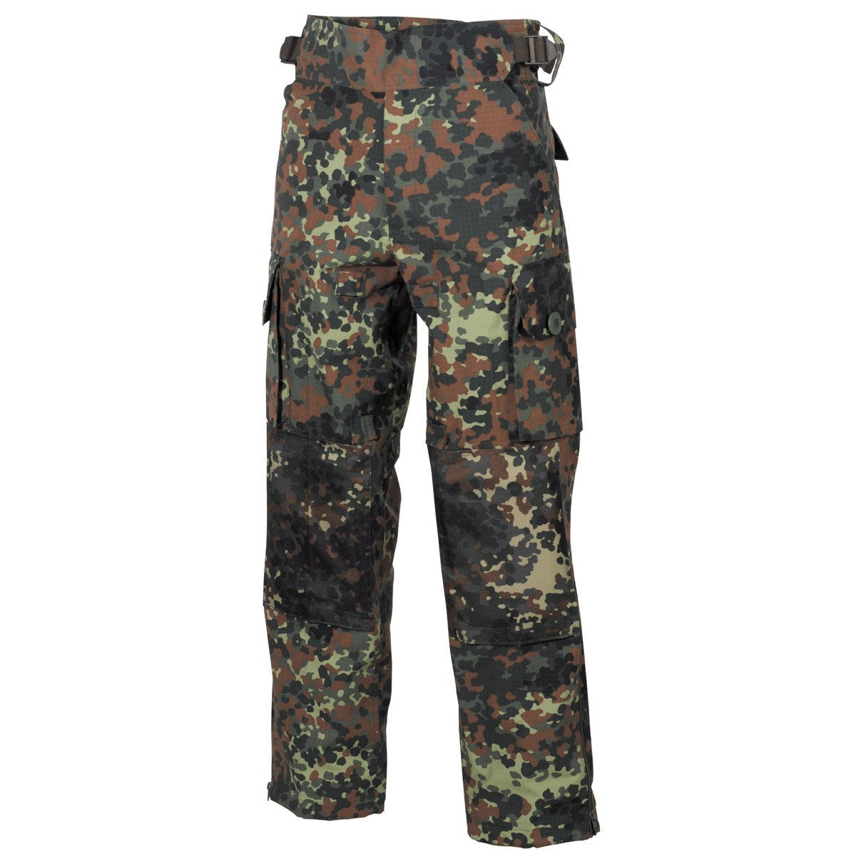 Pantalones tácticos MFH COMMANDO SMOCK Flecktarn con rodilleras extraíbles