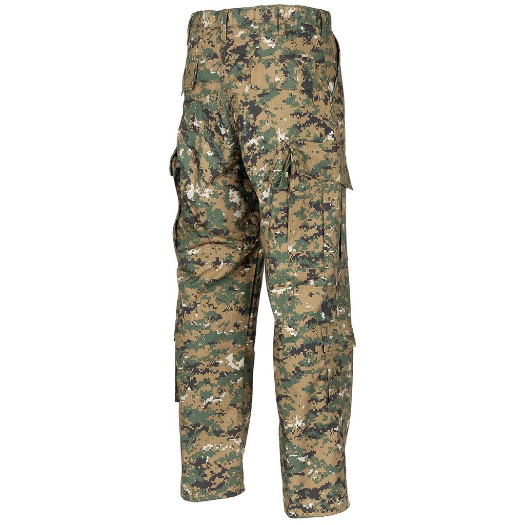 Pantalones ACU rip-stop Digital Woodland 100% algodón - estilo US Army