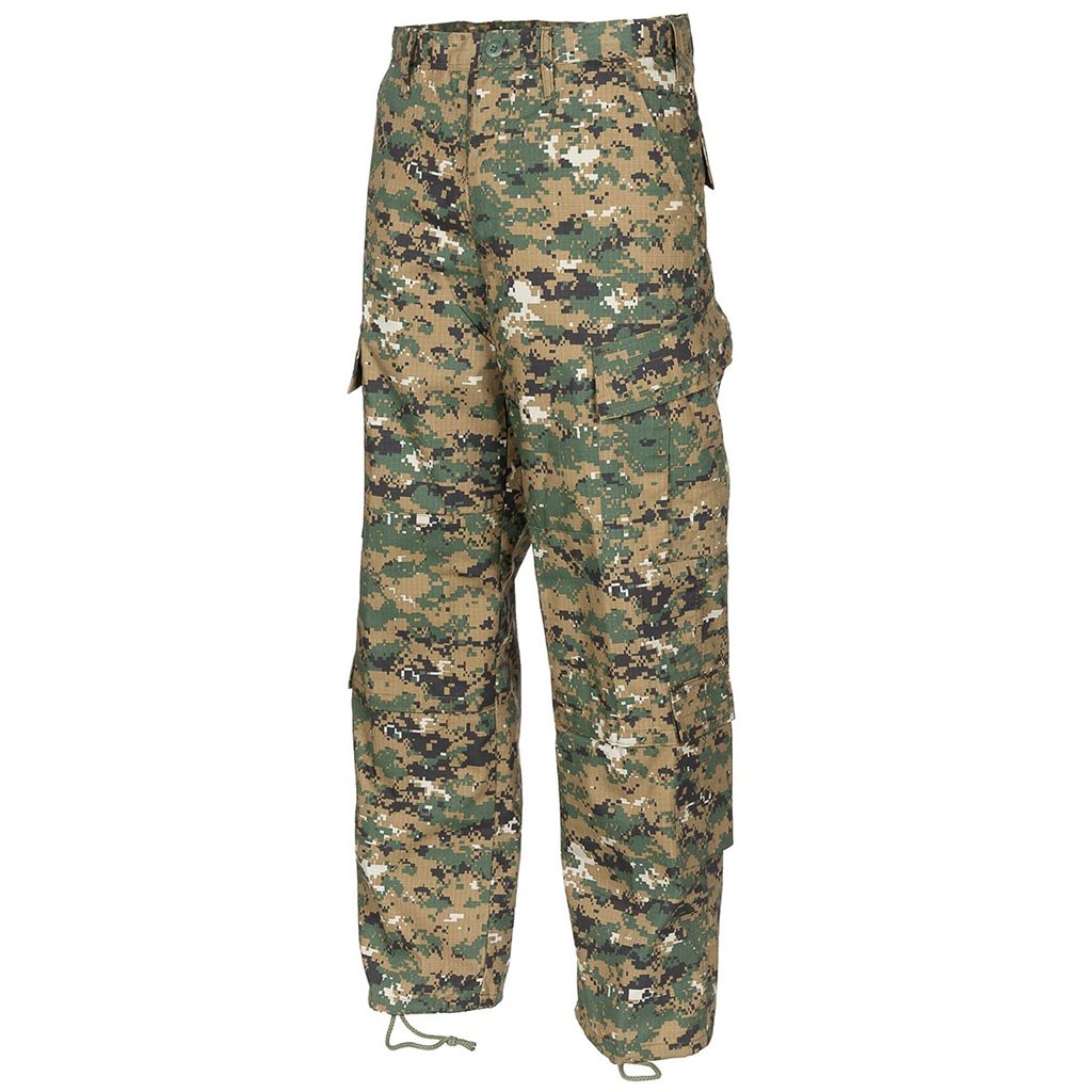 Pantalones ACU rip-stop Digital Woodland 100% algodón - estilo US Army