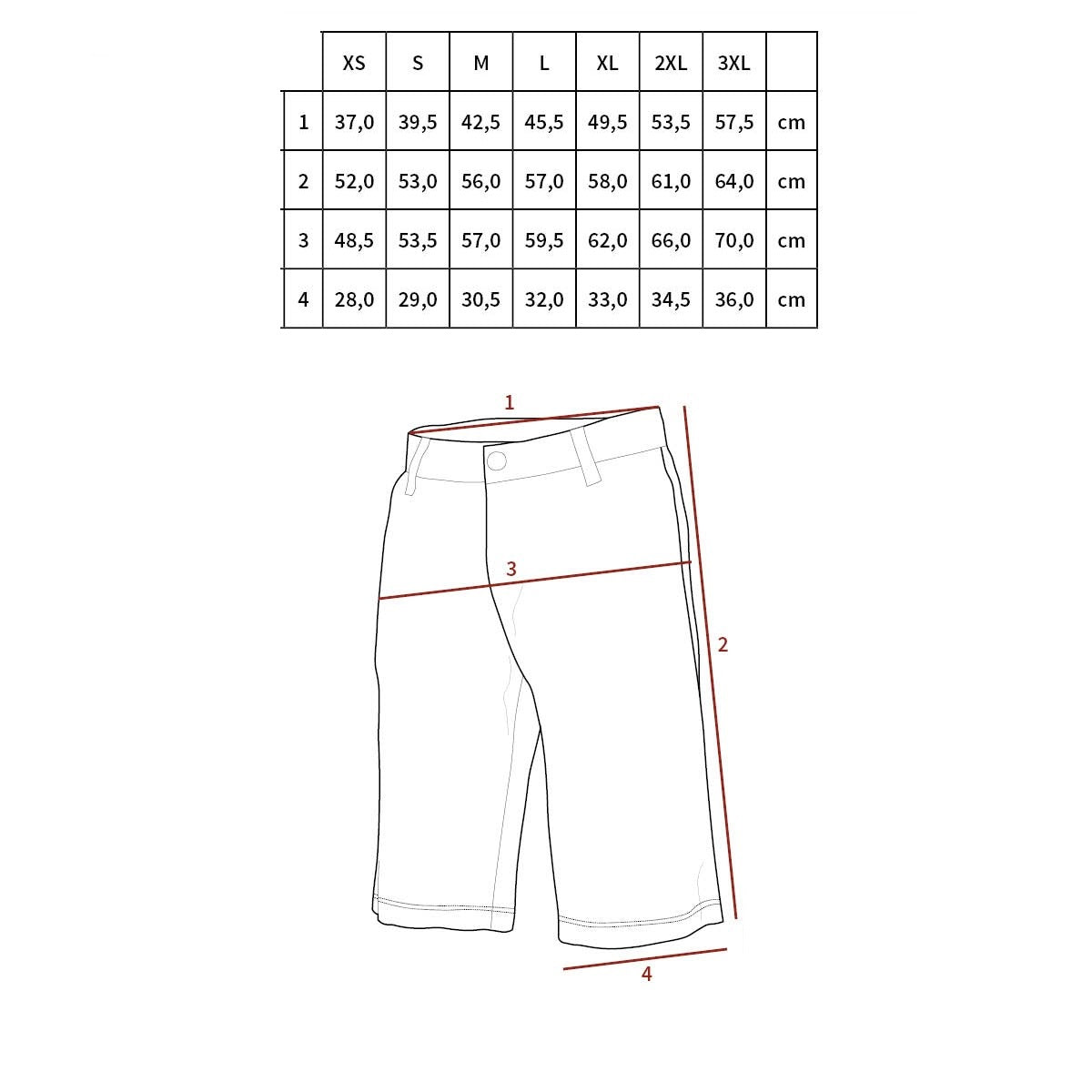 Pantalones cortos BDU AT-DIGITA con bolsillos laterales, tejido 65% poliester 35% algodon