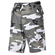 Pantalones cortos estilo BDU US METRO - URBAN con bolsillos laterales, 65% poliéster 35% algodón