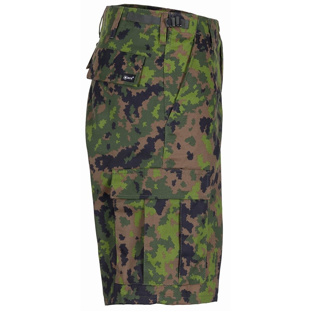 Pantalones cortos estilo US BDU con bolsillos laterales, 65% poliéster 35% algodón