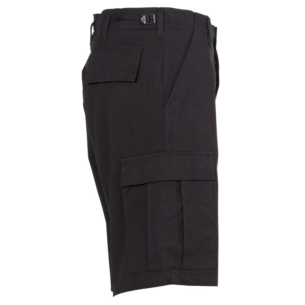 Pantalones cortos estilo BDU negros en rip-stop 100% algodón