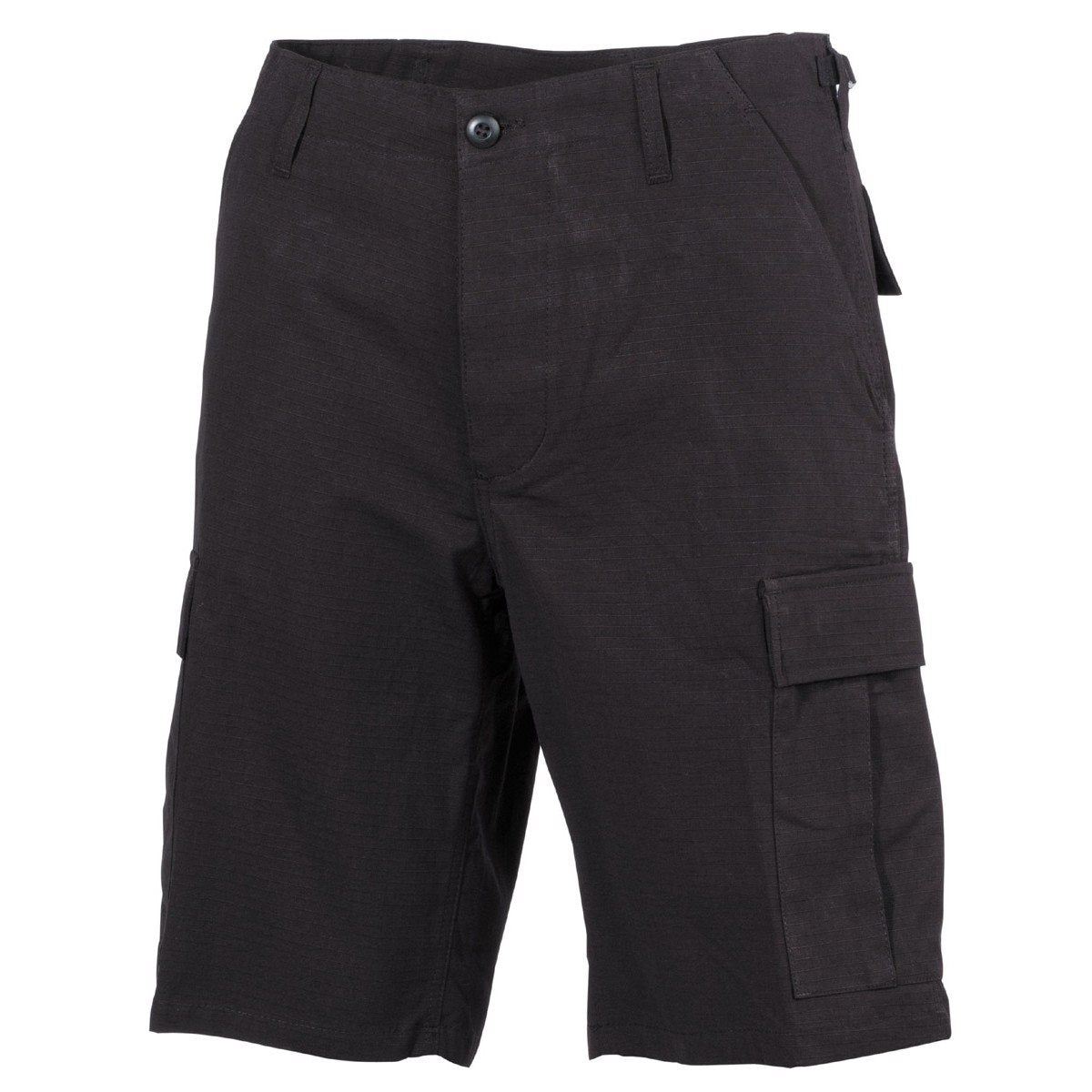 Pantalones cortos estilo BDU negros en rip-stop 100% algodón