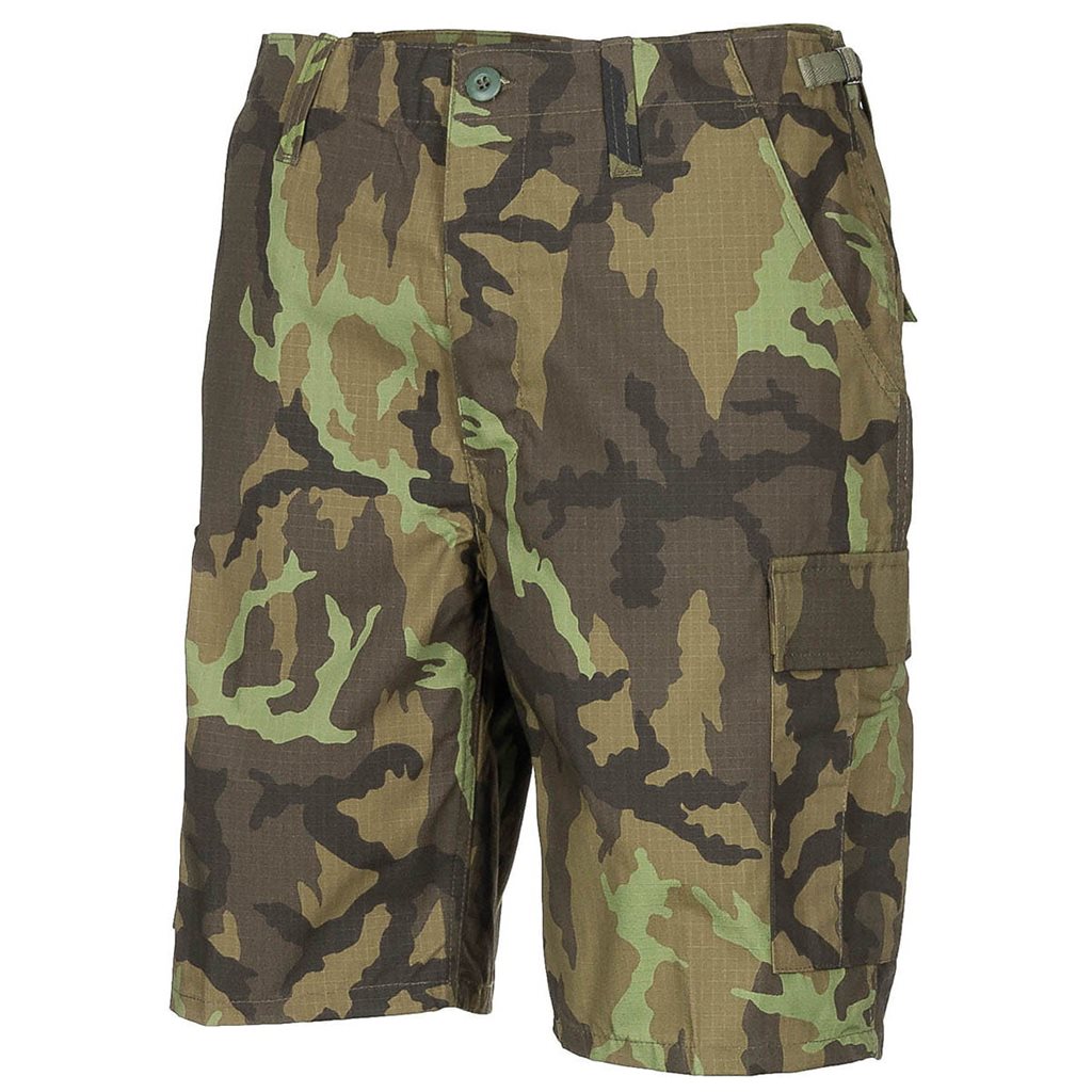 Pantalones cortos estilo BDU CZ 95 en tejido rip-stop 100% algodón