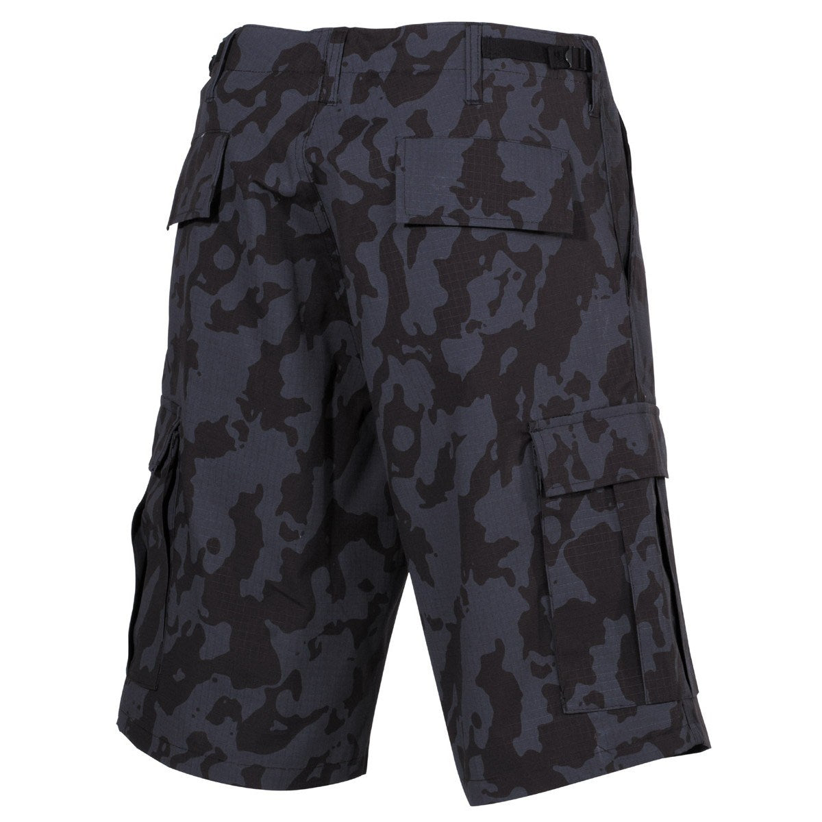 Shorts BDU rip-stop NIGHTCAMO, 100% algodón, camuflaje nocturno