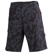 Shorts BDU rip-stop NIGHTCAMO, 100% algodón, camuflaje nocturno