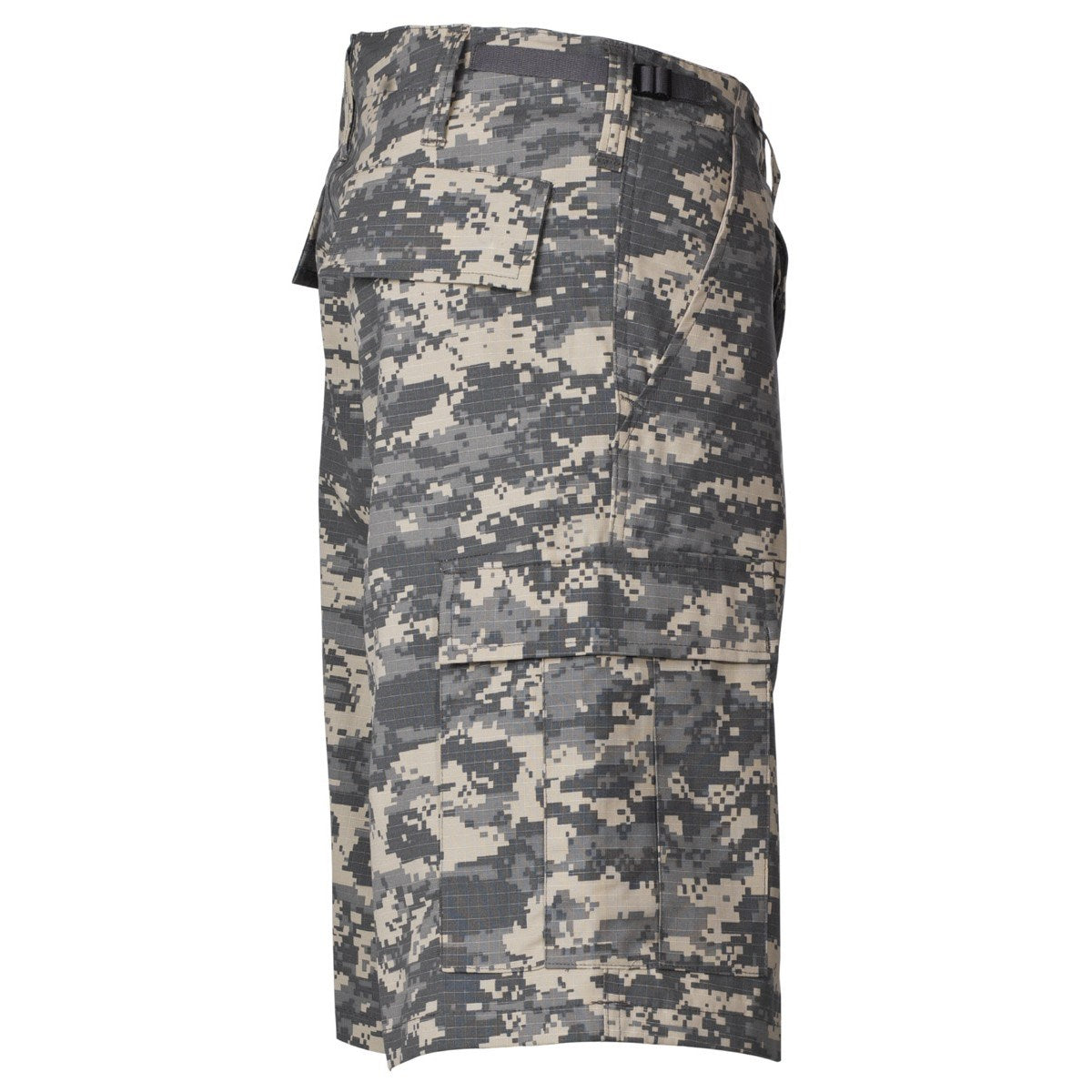Pantalones cortos BDU estilo US en rip-stop 100% algodón, patrón ACU Digital