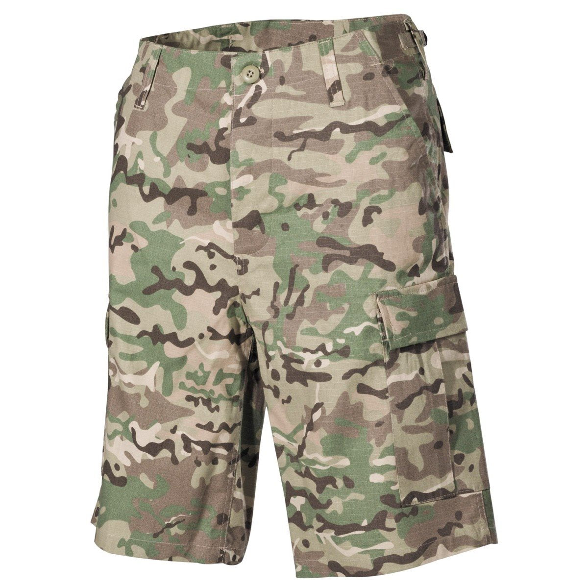 Pantalones cortos BDU estilo US en rip-stop 100% algodón — vista del producto