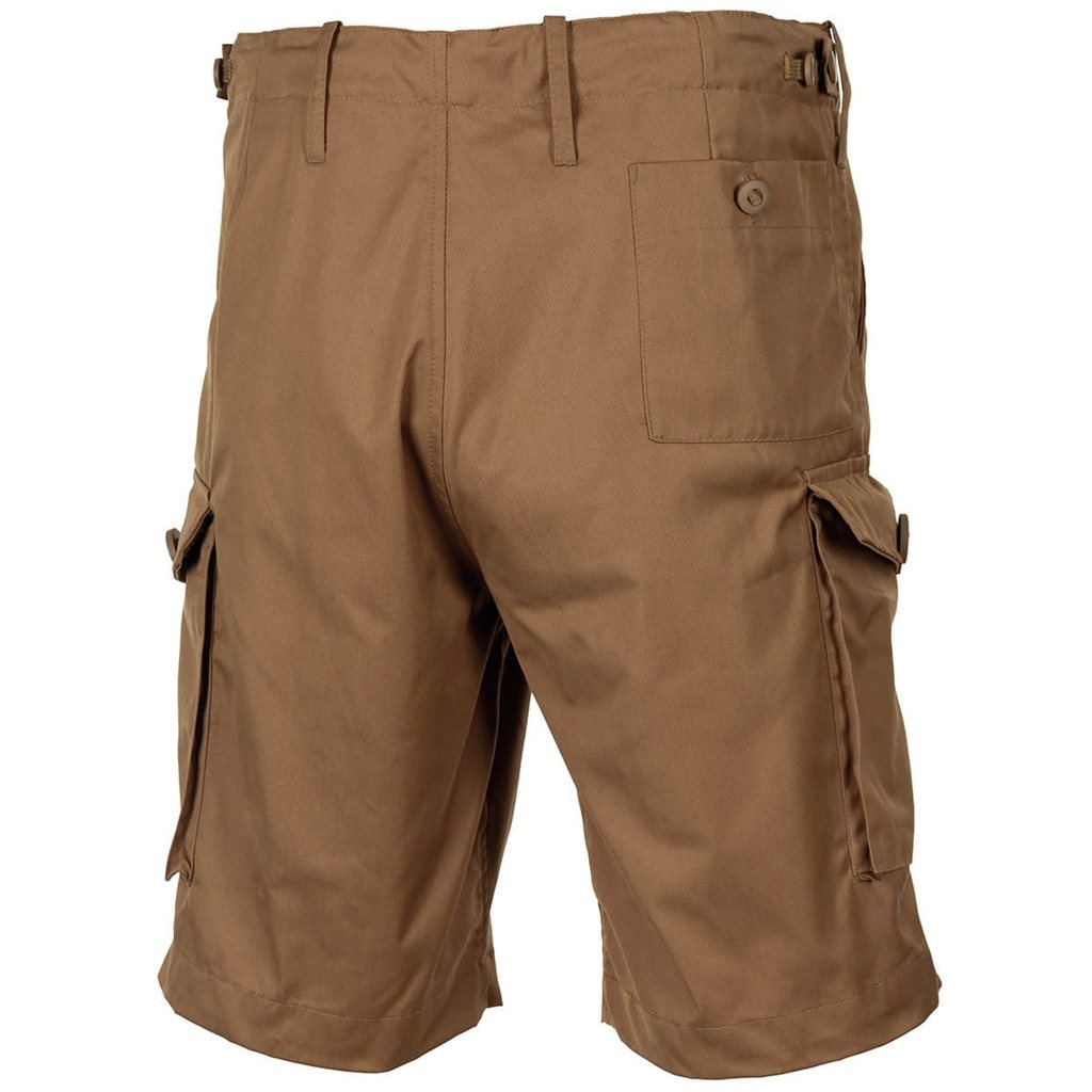 Bermudas réplica británica COMBAT color coyote con 5 bolsillos y cintura ajustable