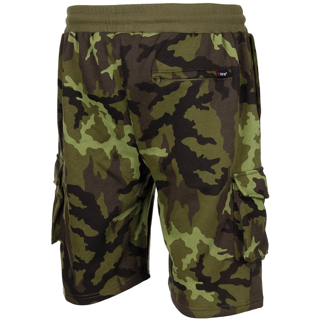 Pantalones cortos jogger vz.95 estilo militar, cintura elástica, cordón y cinco bolsillos