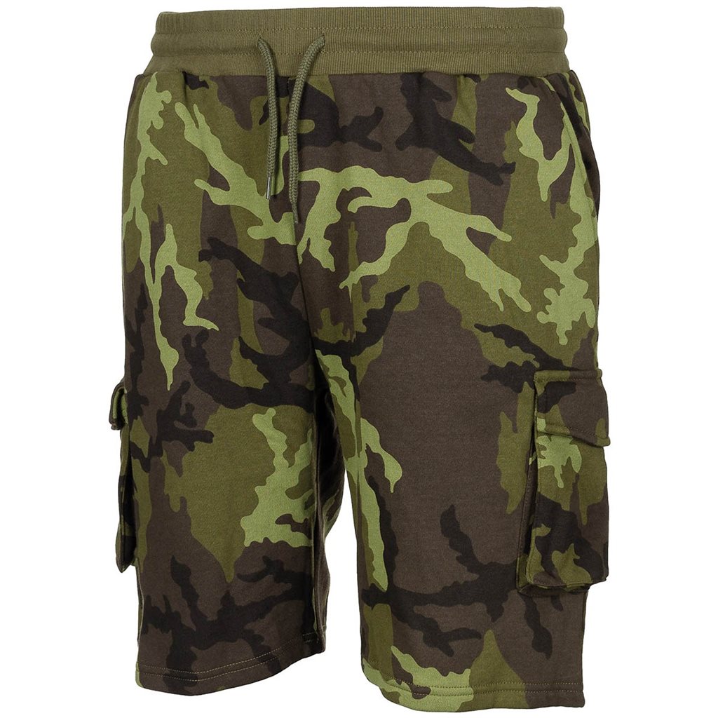 Pantalones cortos jogger vz.95 estilo militar, cintura elástica, cordón y cinco bolsillos