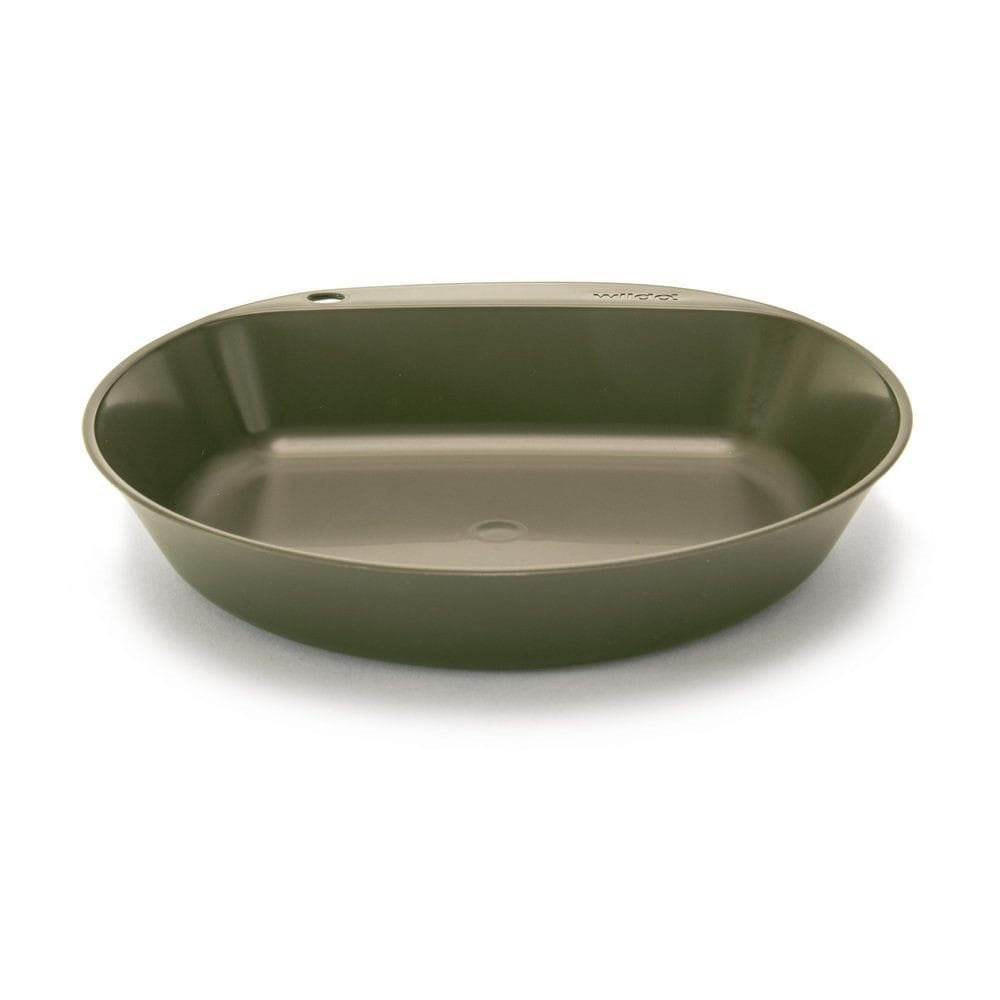 Plato hondo WILDO CAMPER verde de polipropileno 15,5 cm, sin BPA, apto para lavavajillas