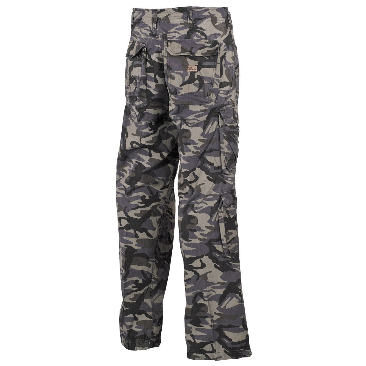 Pantalones VINTAGE DEFENSE PURE TRASH, 8 bolsillos, cierre cremallera y botón, presillas para cinturón 55 mm