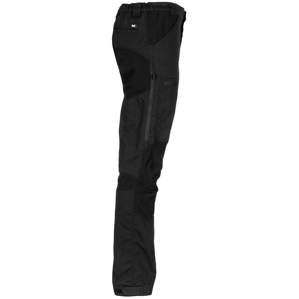 Pantalones EXPEDITION outdoor negros con paneles elásticos en rodillas y caderas