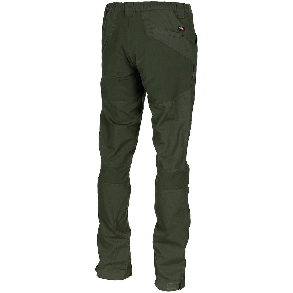 Pantalones EXPEDITION verdes con refuerzos en rodillas, caderas y asiento