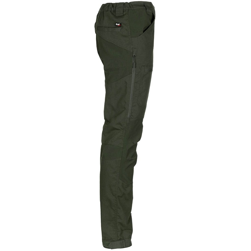Pantalones EXPEDITION verdes con refuerzos en rodillas, caderas y asiento