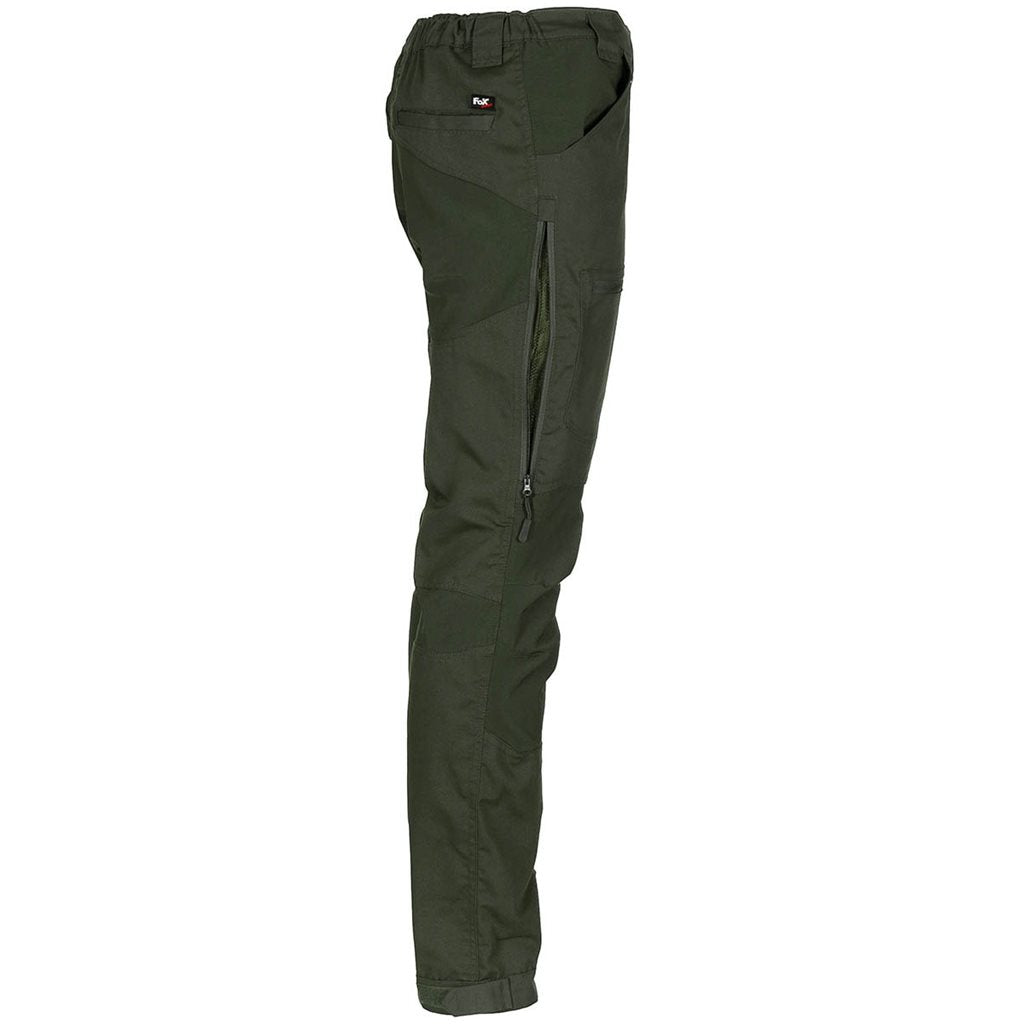 Pantalones EXPEDITION verdes con refuerzos en rodillas, caderas y asiento