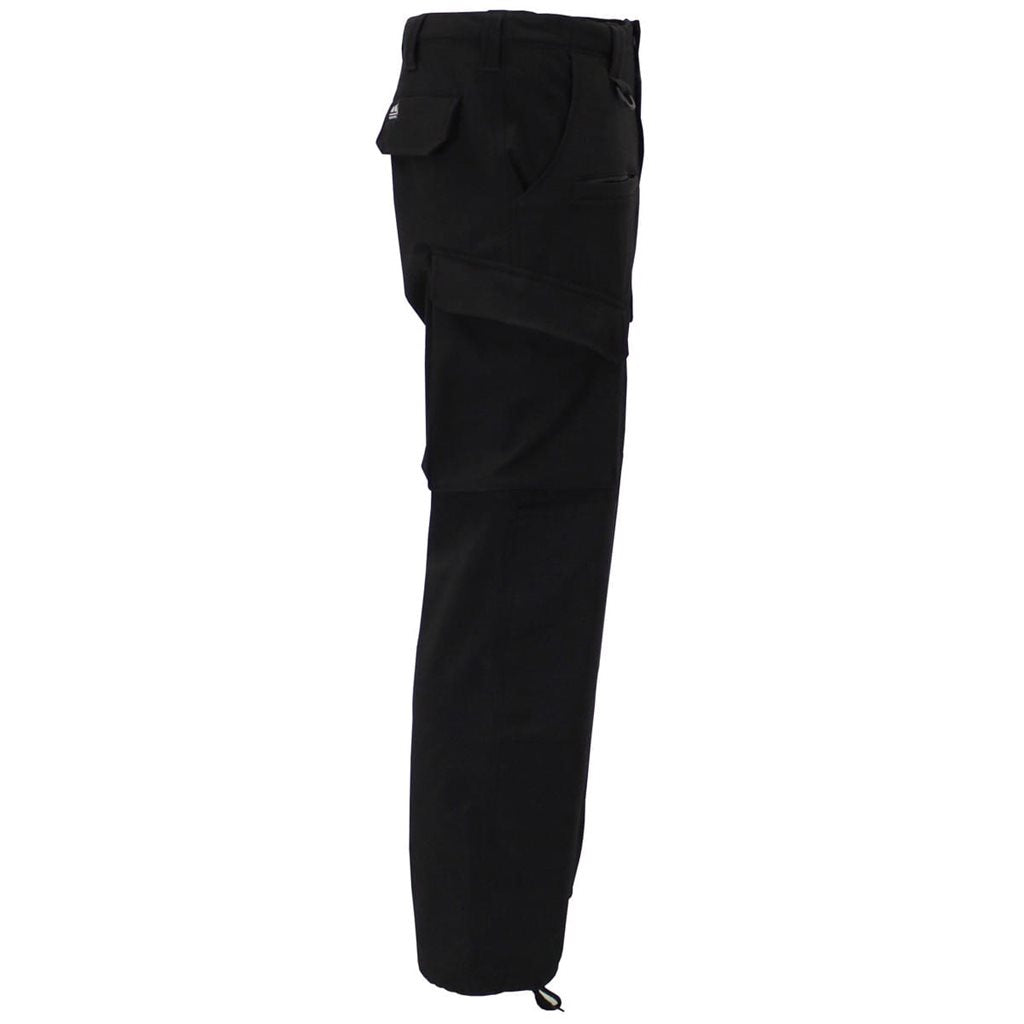 Pantalones impermeables ALLROUND softshell negros con forro polar y membrana PU transpirable