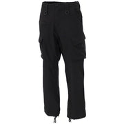 Pantalones impermeables ALLROUND softshell negros con forro polar y membrana PU transpirable