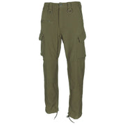Pantalones impermeables softshell ALLROUND verdes, trilaminado con membrana PU y forro polar