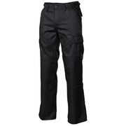 Pantalones BDU negros de mujer, 6 bolsillos y cintura ajustable
