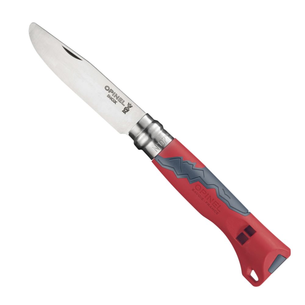 Cuchillo plegable OUTDOOR JUNIOR No.7 rojo, hoja 70 mm, mango de plástico