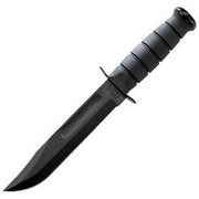 Cuchillo de combate FIGHTING negro, hoja 17,8 cm, acero 1095