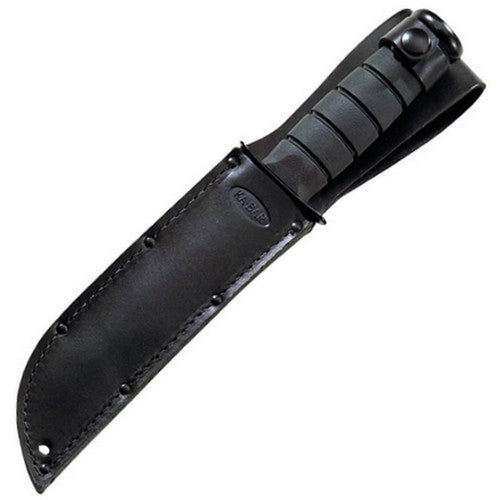Cuchillo de combate FIGHTING negro, hoja 17,8 cm, acero 1095