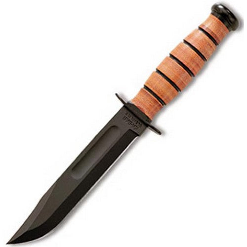 Cuchillo U.S. ARMY negro con hoja lisa
