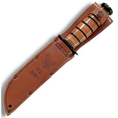 Cuchillo U.S. NAVY negro, filo liso, navaja de combate